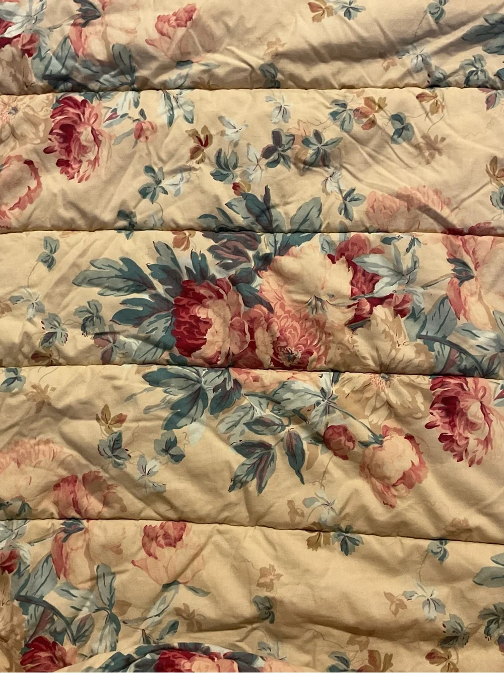 Vintage Ralph Lauren Elsa Grasslands Quilt Floral Comforter Bedding Full/Queen